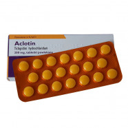 Купить Аклотин (Тиклопидин, аналог Тикло) таблетки 250мг №60 в Челябинске